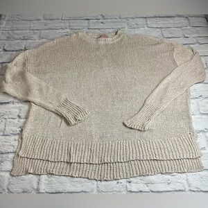 Anthropologie Show Me Your MuMu Anya Cream Knit Sweater. Lightweight. Minimalist